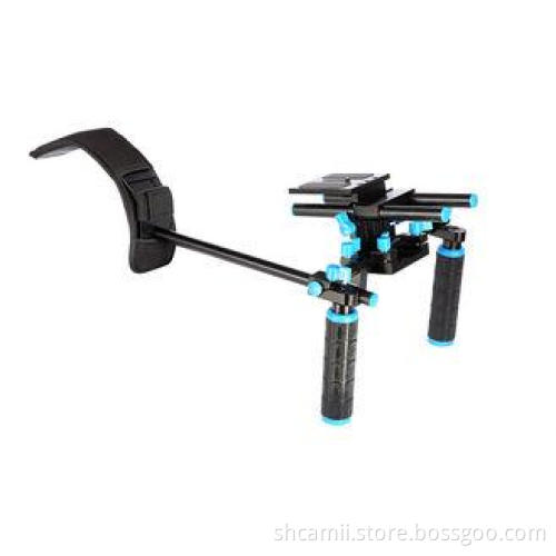 Durable Metal & ABS DSLR Camera Shoulder Mount Rig For 5d 5